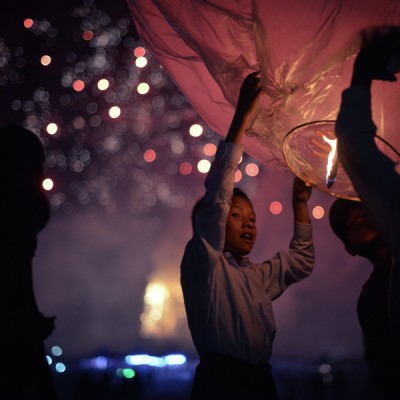 Ta saung tai (fire balloon festival )