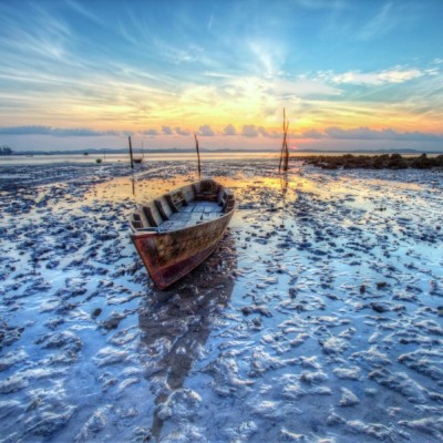 Low tide sunrise