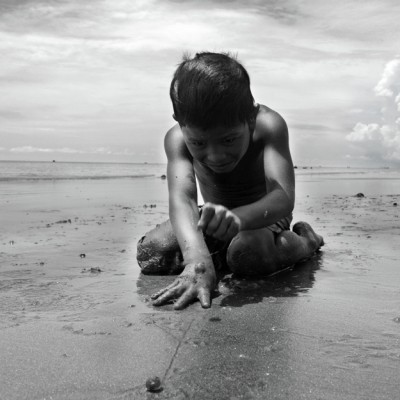 playing on a playing ground