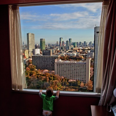 Looking out at Tokyo