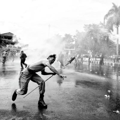 the protesters