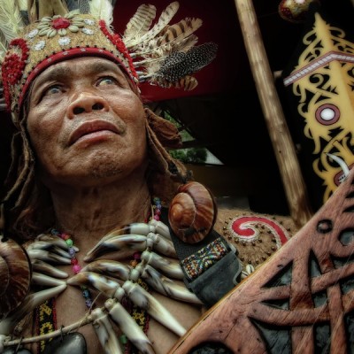 potrait dayak pontianak indonesia