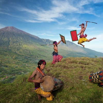 Peresean di Kaki Rinjani