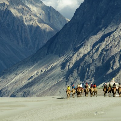 Pilgrims at Nubra Valley