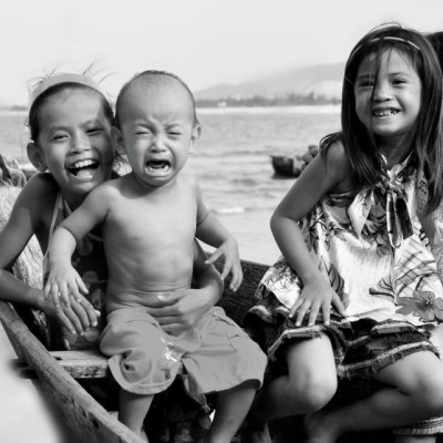 Children of fishing village