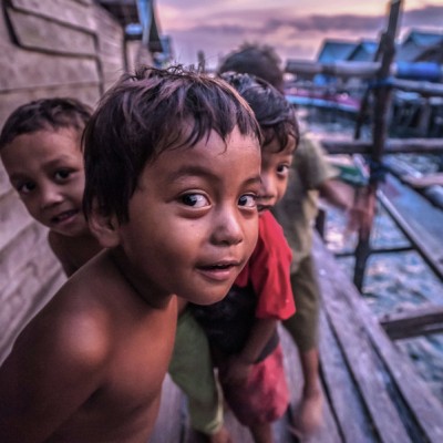 Smile from bajau kid