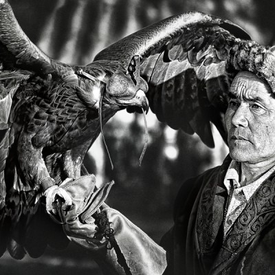 Portrait of Mongolian Falconer
