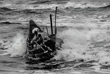 Crossing the wave