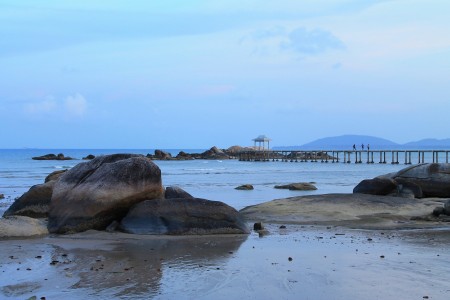 Dock among the rocks