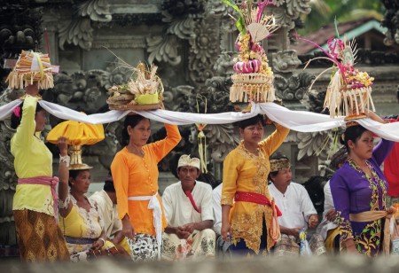 Melasti Ceremony Preparations