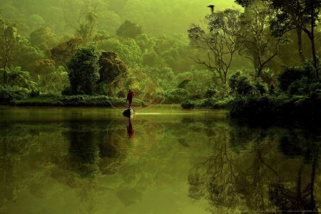 Misty morning at Situ Gunung