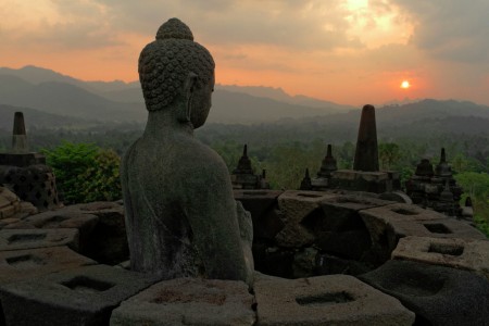 Sunset di Borobudur