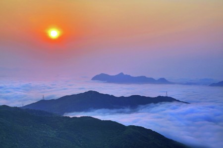 The majestic sunrise