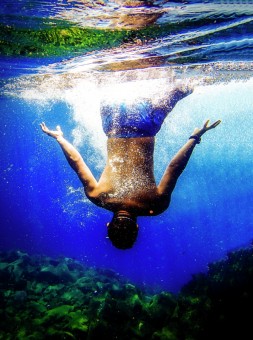 A dip in the water