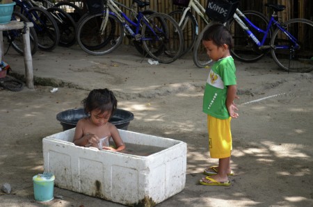 Playing in the Bathub...