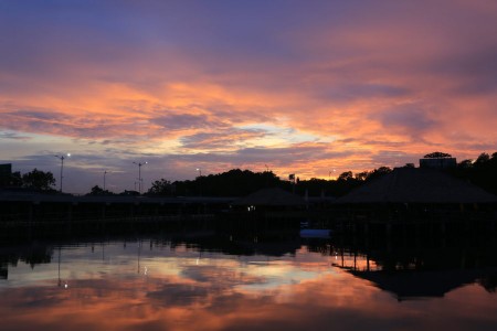 Sunset by the bay