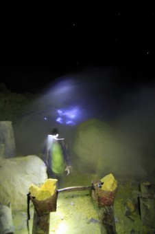 Sulfur Mining and Blue Flame