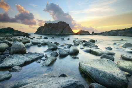 bebatuan pulau datu