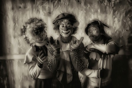 Happy Three Clowns
