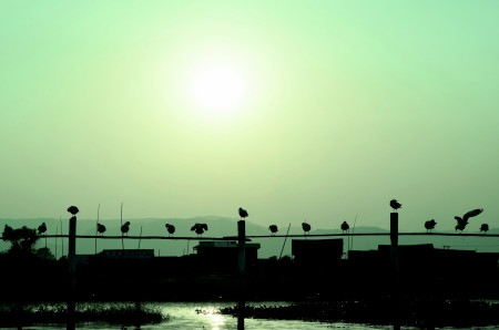 Sunset in Inle