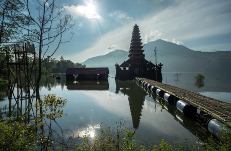Temple in Lake Batur