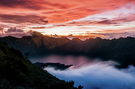 Segara Anak Lake Sunset