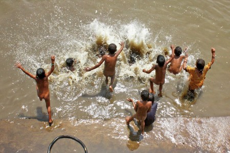 Jump in the water