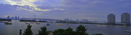 Rainbow bridge in the afternoon