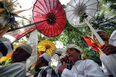 Melasti Ceremony.