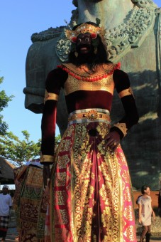 The Balinese ogoh ogoh dolls dance performance