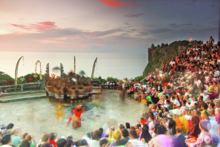 Kecak Dance in motion
