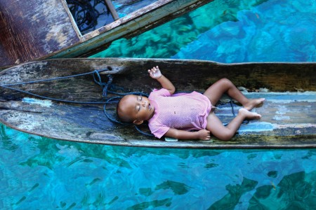 Sleeping Sea Gypsy Baby