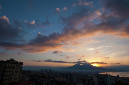 Sunrise of Mount Vesuvius.