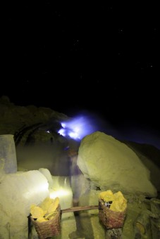 Sulfur Mining and Blue Flame