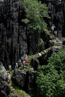 Stairs in the rock
