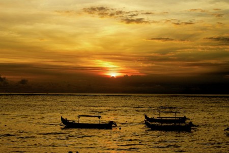 Sunset at Segara Beach