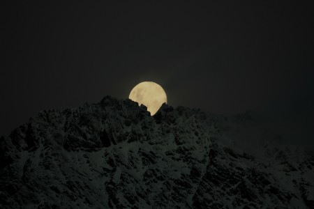 Moonrise over the Remarkables