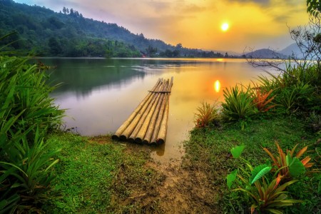 Sunset in Tarusan Kamang lake Part II