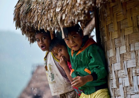 waiting in rainning