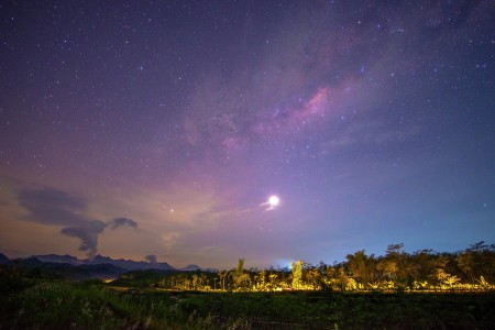 Milkyway at kelud mountain