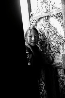 Greeting from a tibet girl