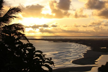 Sore hari di Teluk Pangandaran