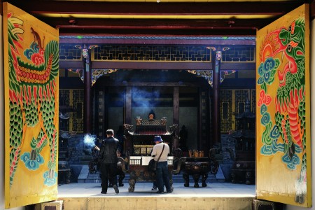 BEHIND THE TEMPLE DOOR