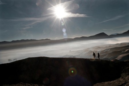 Walking on the slopes of Bromo