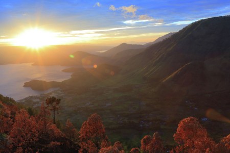 Sunrise at Toba Lake