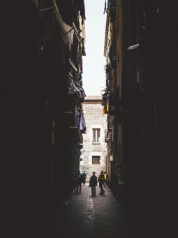 The alley.