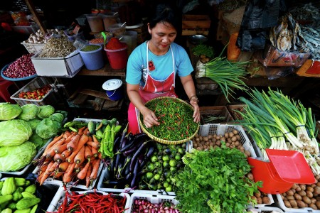 pedagang sayur