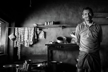 A tea shop owner
