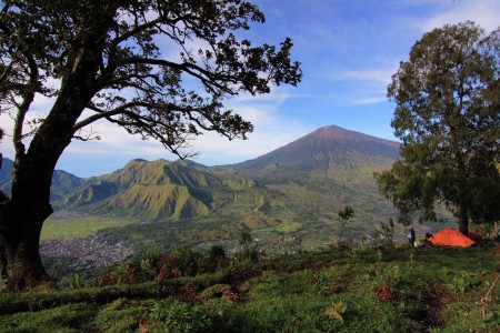 natural beauty Sembalun Village and Rinjani Mountain