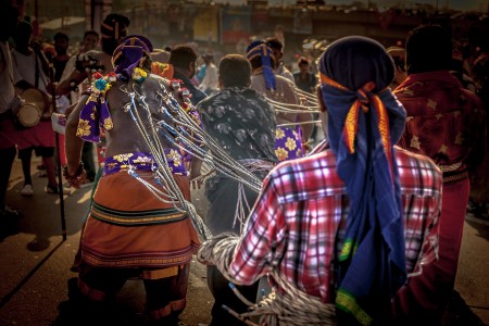 Kavadi dance ritual during Thaipusam festival